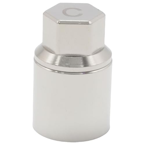 C-Type Wheel Lock Key, 21mm Sliver Anti-Theft Lug Nut Removal Tool, Replacement for Toyota, Replacement for Lexus, Secure Tool for Vehicle Tire Maintenance - color: Silver, size: Socket C 21mm