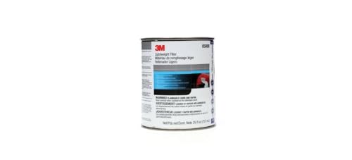 3M 05800 Lightweight Body Filler, 1 qt Can, Blue/Gray, Paste
