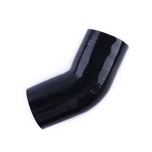 45 Degree ID 3"(76mm) Elbow Silicone Hose Intake Intercooler Coupler 3 inch Pipe,Length 102mm One Leg,4-Ply Thickness 5.4 mm - size: 45ID76(3")