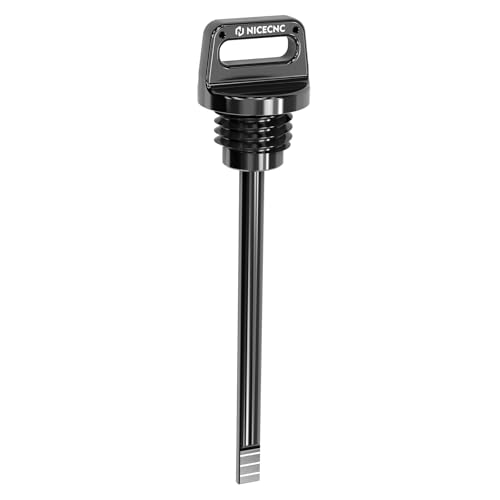 NICECNC Oil Dipstick with Holes Black,T6 Aluminum - color: black
