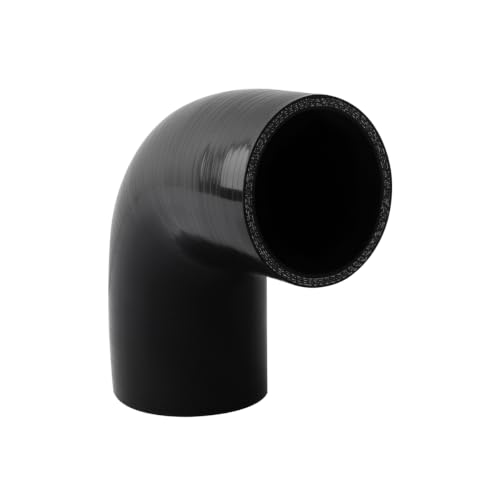 90 Degree ID 3"(76mm) Elbow Silicone Hose Intake Intercooler Coupler 3 inch Pipe,Length 102mm One Leg,4-Ply Thickness 5.4 mm - size: 90ID76(3")