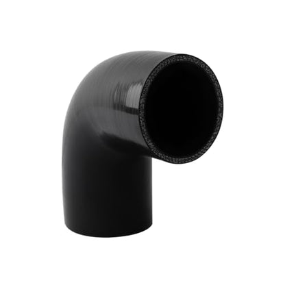 90 Degree ID 3"(76mm) Elbow Silicone Hose Intake Intercooler Coupler 3 inch Pipe,Length 102mm One Leg,4-Ply Thickness 5.4 mm - size: 90ID76(3")