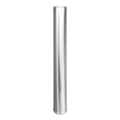 3" (76mm) OD Straight Aluminum Alloy Tube Intercooler Pipe 23.5in (600mm) Length Air Intake Tube Aluminum Intercooler Pipe Aluminum Pipe Tube Brushed Finish Silver - size: L: 23.62"(600mm) Straight