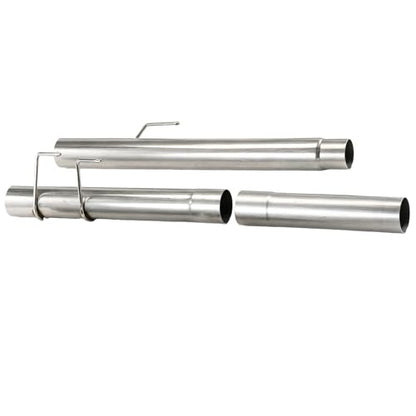 1 Set Stainless Steel Exhaust Pipes for Ford F150 2018-2020 3.0L 4" Powerstroke Diesel - size: for 2018-2020 F150