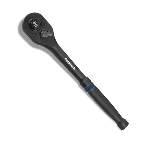 DURATECH 1/2-Inch Drive Ratchet, 90-Tooth Quick-Release Ratchet Wrench - size: 1/2"(Black)