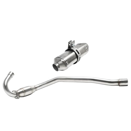38mm 1.5" Racing Exhaust Pipe and Muffler Full System for CRF70F CRF70 XR70 CRF 70 CRF110F Motorcycle Dirt Pit Bikes 70cc 90cc 110cc 125cc 140cc 150cc SSR Apollo RFZ 140 Thumpstar Taotao DB17
