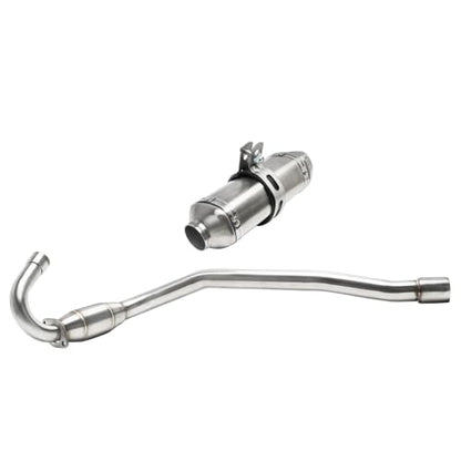 38mm 1.5" Racing Exhaust Pipe and Muffler Full System for CRF70F CRF70 XR70 CRF 70 CRF110F Motorcycle Dirt Pit Bikes 70cc 90cc 110cc 125cc 140cc 150cc SSR Apollo RFZ 140 Thumpstar Taotao DB17