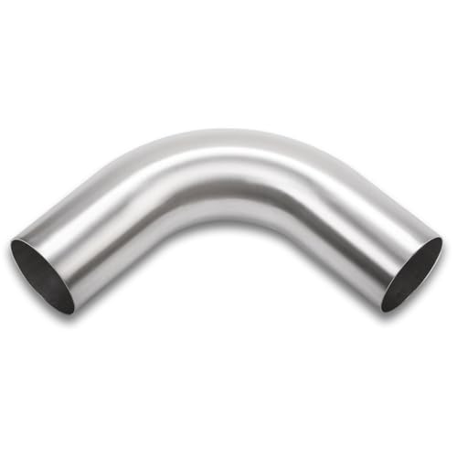 90 Degree Elbow 3.5 Inch 89mm OD Aluminum Intercooler Pipe Piping Air Intake Tube, 1.5D Radius, Brushed Finish - color: 90 Degree - 1PC, size: OD: 3.5" (89mm)
