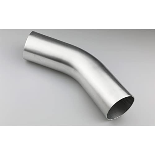 76mm (3") OD 45 Degree Elbow 3 Inch Aluminum Intercooler Pipe Air Intake Tube, 1.3D Radius, Brushed Finish - color: 45 Degree, size: OD 3" (76mm)