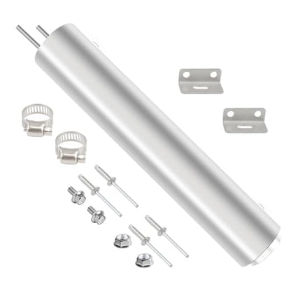 BHB 3 * 16 In Radiator Coolant Overflow Puke Tank Polished Stainless Steel Coolant Catch Can with Twist Cap 50 Oz Universal - size: 3*16