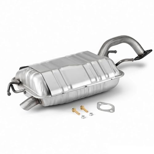 100% Stainless Steel Rear Exhaust Muffler for 2001-2006 Elantra HE01 - size: For 2001-2006 Elantra 2.0L