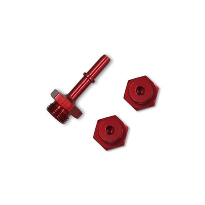 Aluminum Fuel Rail with Oil Gauge Kit Fit for Honda Civic Acura RSX K-series K20 K24 Engines (Red) - color: Red
