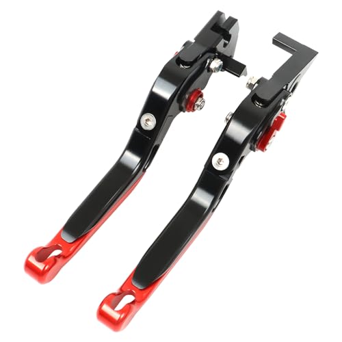 CHIFUN Brake Lever and Clutch Lever Set Replacement for BMW G310R G310GS 2017-2025, Motorcycle Foldable Length Adjustable Handlebar Lever (Red) - color: Red