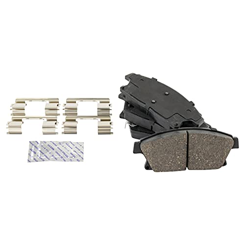 TRQ Front Ceramic Brake Pad and Rotor Set 11.81 in 5-Lug - style: BKA14218