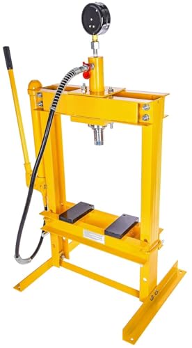 Hydraulic Shop Press with Pressure Gauge [10-Ton]