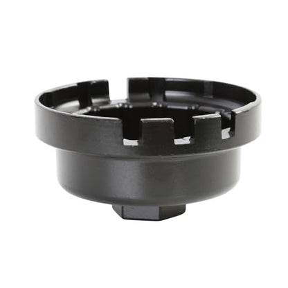OEMTOOLS 25451 64.5 mm Oil Filter Cap Wrench, Oil Filter Wrench 14 Flute Design, Oil Filter Removal Tool Heavy-Duty Cast Aluminum, Compatible with 3/8" Drive and 27 mm Wrench - size: 64.5mm