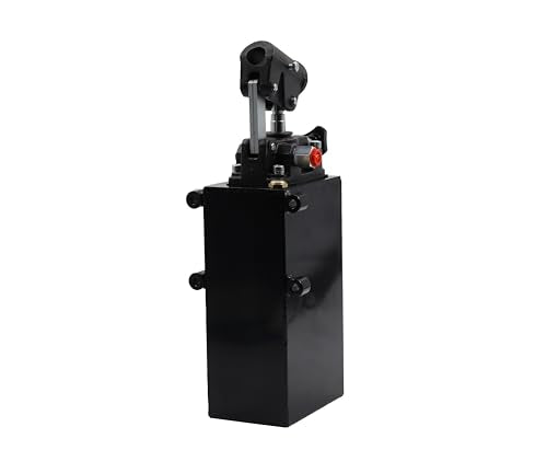 Spare Parts Holland - Single Acting Hydraulic Piston Hand Pump with Release Knob, Hand Operated Hydraulic Pump 3/8" NPTF Ports (1.5 CID 3 Qrt Tank (0.80 Gal) - size: 1.5 CID 3 Lt. tank (0.80 Gal)