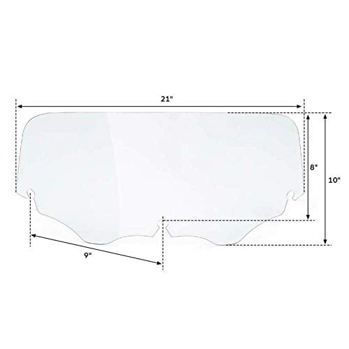TCMT Batwing Outer Fairing w/ 8'' Clear Windshield Fit For Harley Touring Street Glide FLHX Electra Glide Ultra Classic FLHT FLHTC FLHTCU 1996-2013 - color: Black Fairing Set#2