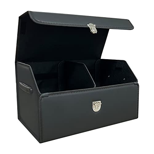 Trunk Organizer for Car,Trunk Organizer for SUV & Sedan,With Lid,Multi-Functional,Foldable Cargo Stotage Box - Black - Small - color: Black, size: Small
