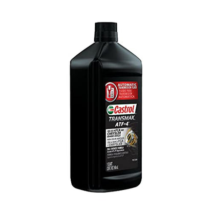 Castrol Transmax ATF+4 Automatic Transmission Fluid, 1 Quart, Pack of 6