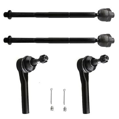 4PC Front Tie Rods for GMC Sierra 1500 14-18/ Yukon 15-19, for Chevy Tahoe - size: 4p for Cadillac escalade 15-19