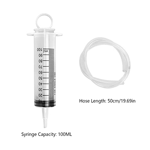 Shanrya Brake Oil Bleed Kit, Bleeder Tool, Motorcycle Hydraulic Disc Brake Bleed Kit 100ML Syringe Universal 50cm Hose Brake Oil Shanrya3lTv Shanrya3lTv