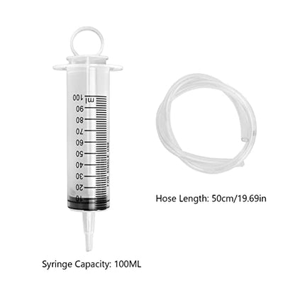 Shanrya Brake Oil Bleed Kit, Bleeder Tool, Motorcycle Hydraulic Disc Brake Bleed Kit 100ML Syringe Universal 50cm Hose Brake Oil Shanrya3lTv Shanrya3lTv