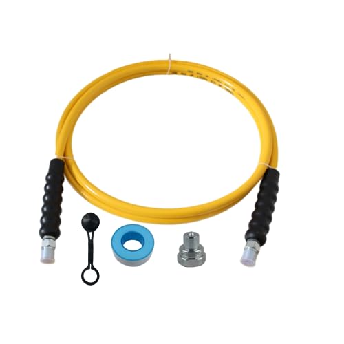 LX Hydraulics 6' 10000psi High Pressure Hydraulic Hose CH-604 Coupler 3/8" NPT Thread Hydraulic Hose Assembly,1/4" ID x 6 ft (YELLOW, 6' 10000 PSI 3/8") - size: (LX)6' 10,000PSI 3/8"