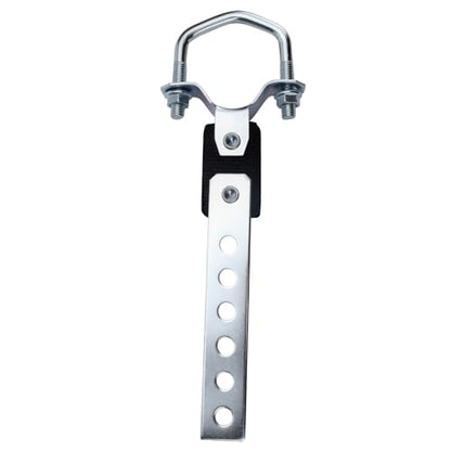 2 Pcs Exhaust Hangers Muffler Hanger Swivel Tail Pipe Universal Exhaust Tailpipe Hanger Heavy Duty Tailpipe Muffler Bracket Flexible Swivel, Silver (6 Holes,Oe Style)