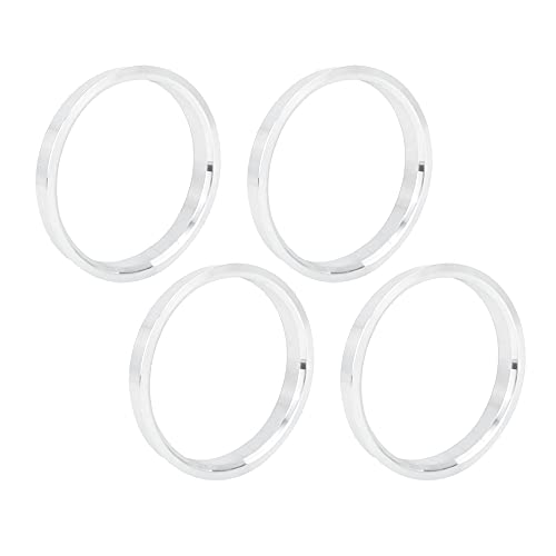 X AUTOHAUX 4pcs 72.6 to 65.1 mm Aluminium Alloy Car Hub Centric Rings Wheel Bore Spacer - size: 65.1mm