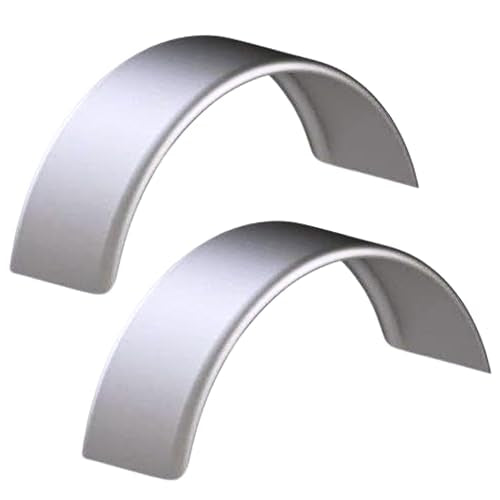 Tie Down Trailer Fenders – Single Axle, 16 Gauge Smooth Steel – For 15" Tire Assemblies Only – 31.5" L x 10" W x 13" H (Set of 2) - size: 31.5" x 10" x 13", style: 2 Fenders