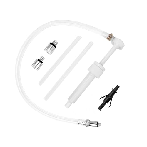 Transmission Fluid Pump Kit, Multi-Purpose Car Fluid Transfer Pumps, Auto Lower Unit Gear Oil Pump with 3/8" Swivel and 8mm 10mm Adapters, Brake Fluids Change Oil Push-Pump Kit