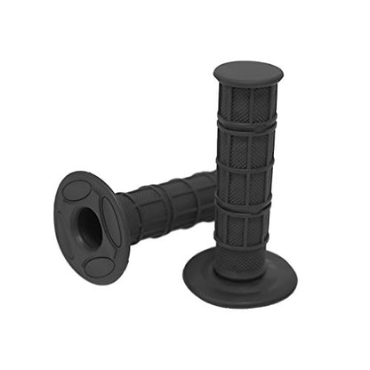 7/8" Motorcycle Hand Grips Dirt Bike Motocross Gel Handlebar 2PC - color: Black