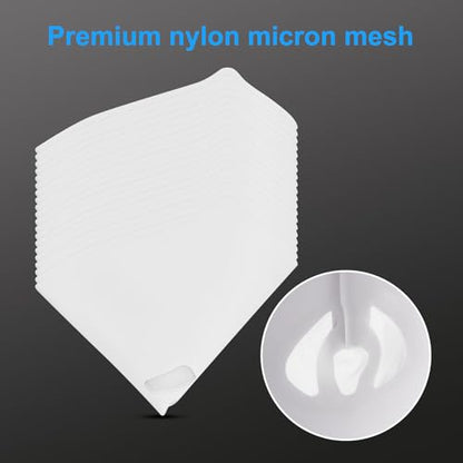 Mini Disposable Paint Mixing Cups 6 Ounce(165ml) with Lid, 30 Pack Paint Cup,125-Micron Filter, 2 Hard Cup with Retainer Ring, 20 Plugs, 1 Stirrer, 1 Seal Tape,10 Paint Strainers Paper Cone