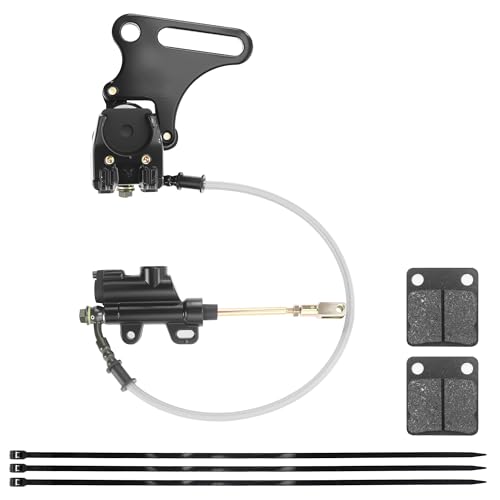 PRO BAT 15mm/0.59" Hydraulic Rear Dirt Pit Bike Brake Assembly + Brake Pad - color: Black Brake Assembly, size: 15mm Brake Caliper Assembly