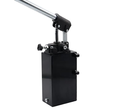 Spare Parts Holland - Single Acting Hydraulic Piston Hand Pump with Release Knob, Hand Operated Hydraulic Pump 3/8" NPTF Ports (1.5 CID 3 Qrt Tank (0.80 Gal) - size: 1.5 CID 3 Lt. tank (0.80 Gal)