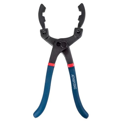 13-Inch Oil Filter Wrench with 90 Degree Swivel, Adjustable Oil Filter Pliers, Universal Removal Remover, for Engine Filters, Conduit, Fittings
