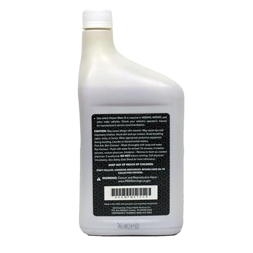 Genuine Nissan OEM Matic-S Transmission Fluid 999MP-MTS00P (5 Quarts)