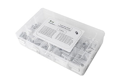 Aluminum Spacer Standoff Bushing Assortment Kit 1/2" OD x 3/8" ID (150 pcs)