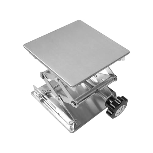 8" x 8" Stainless Steel Lab Jack Lift Stand Table Scissor Stand Platform - size: 8"x8"
