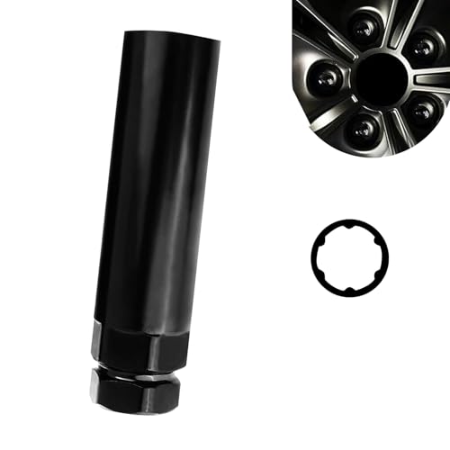 Wheel Lug Nut Socket Adapter, Small 6 Spline Lug Nut Socket, Fuel Rim Lug Nut Lock Removal for 19 mm (3/4 Inch) & 21 mm (13/16 Inch) Hex Socket Wrench, Universal for Most Cars - size: Small 6 Spline