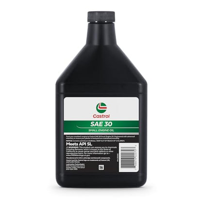 Castrol SAE 30 Small Engine Oil For 4-Cycle Engines – Protects Against Rust & Corrosion – Formulated For Air-Cooled Engines - 18oz - size: 1 18 fl oz Bottle