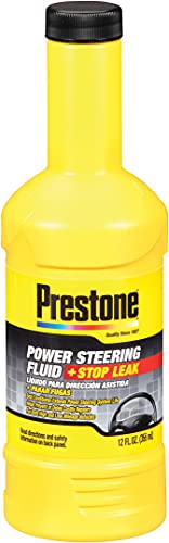 Prestone AS262 Power Steering Fluid with Stop Leak, 50,000 Miles, 12 oz. - size: 12 oz., style: Pack of 1