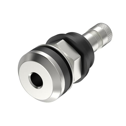 SUNSOUL TR416 5pcs Metal Valve Stems Outer Mount Fits .453" & .625" Rim Holes, Silver, High-Pressure Clamp-in Tire Valves - color: TR416-5pcs