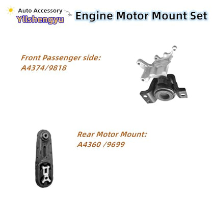 Engine Motor Mount Kit for Nissan Sentra 2013-2019 1.8L - size: Nissan Sentra 2013-2019 1.8L