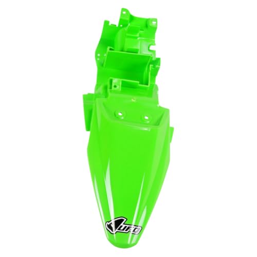 UFO PLAST Rear Fender - Replacement Dirt Bike Plastic - Compatible with Kawasaki KLX110/110L 2010-2020/KLX110R/110RL 2021-2026 (Neon Green KA04715#AFLU) - color: Neon Green KA04715#AFLU