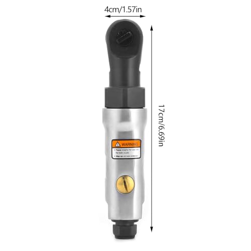 Walfront Impact Wrench, Air Impact Driver Pneumatic Ratchet Wrench Straight Shank Mini Air Ratchets 1/4in Threaded Connector(1/4“)