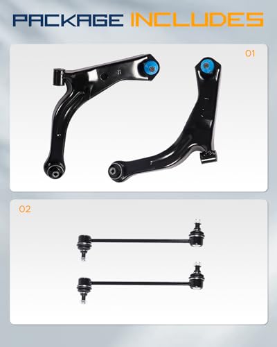 4Pc Control Arms with Ball Joints Fit for Ford Escape 2005-2012 - size: Fit for Escape 05-12 4x Control Arm Kit (335)