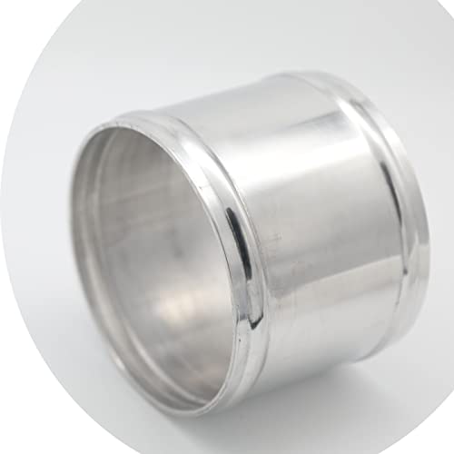102mm(4") OD, Length 3" (76mm), Straight 4 Inch 6061 Aluminum Alloy Hose Joiner Tube Intercooler Pipe Connector High Class Glossy Polished Treatment Air Intake Tube with Bead Roll - size: OD 4" (102mm)