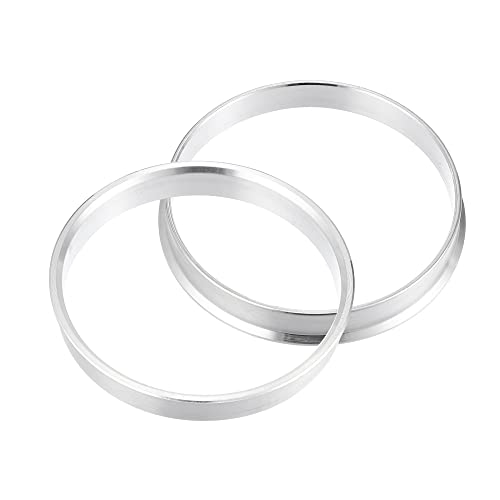 X AUTOHAUX 4pcs OD 66.6mm to ID 63.4mm Aluminum Alloy Hub Centric Rings - size: 66.6mm-63.4mm